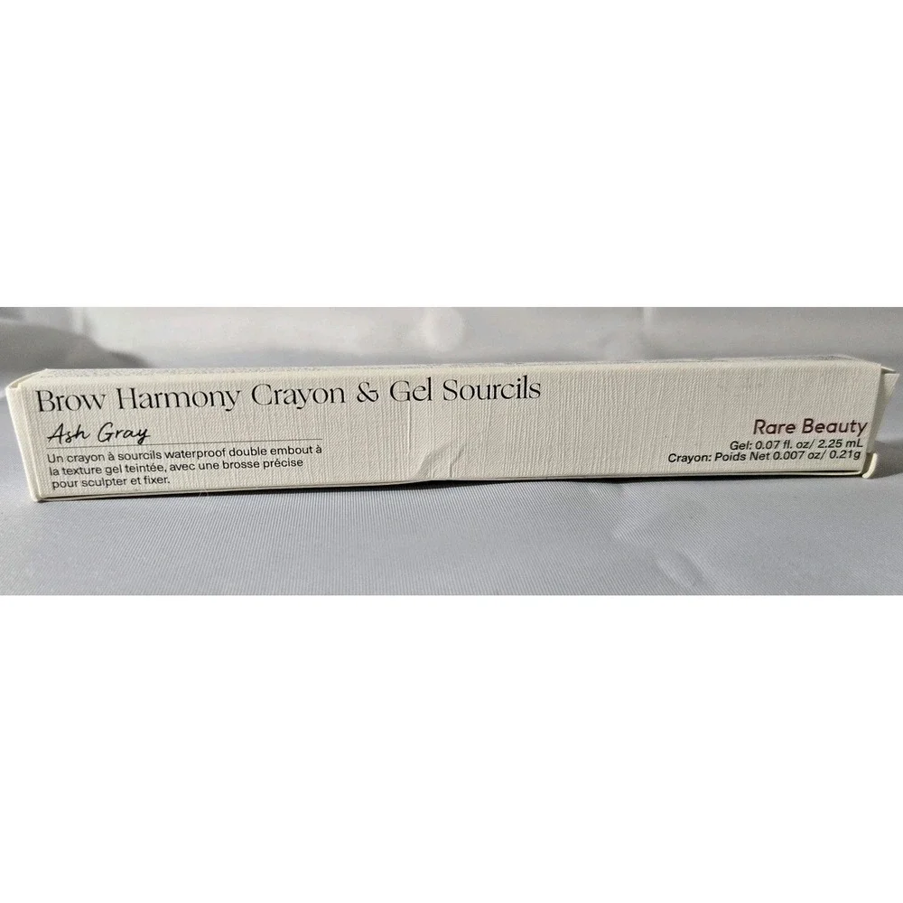 Rare Beauty Brow Harmony Pencil and Gel Ash Gray Full Size .007 oz